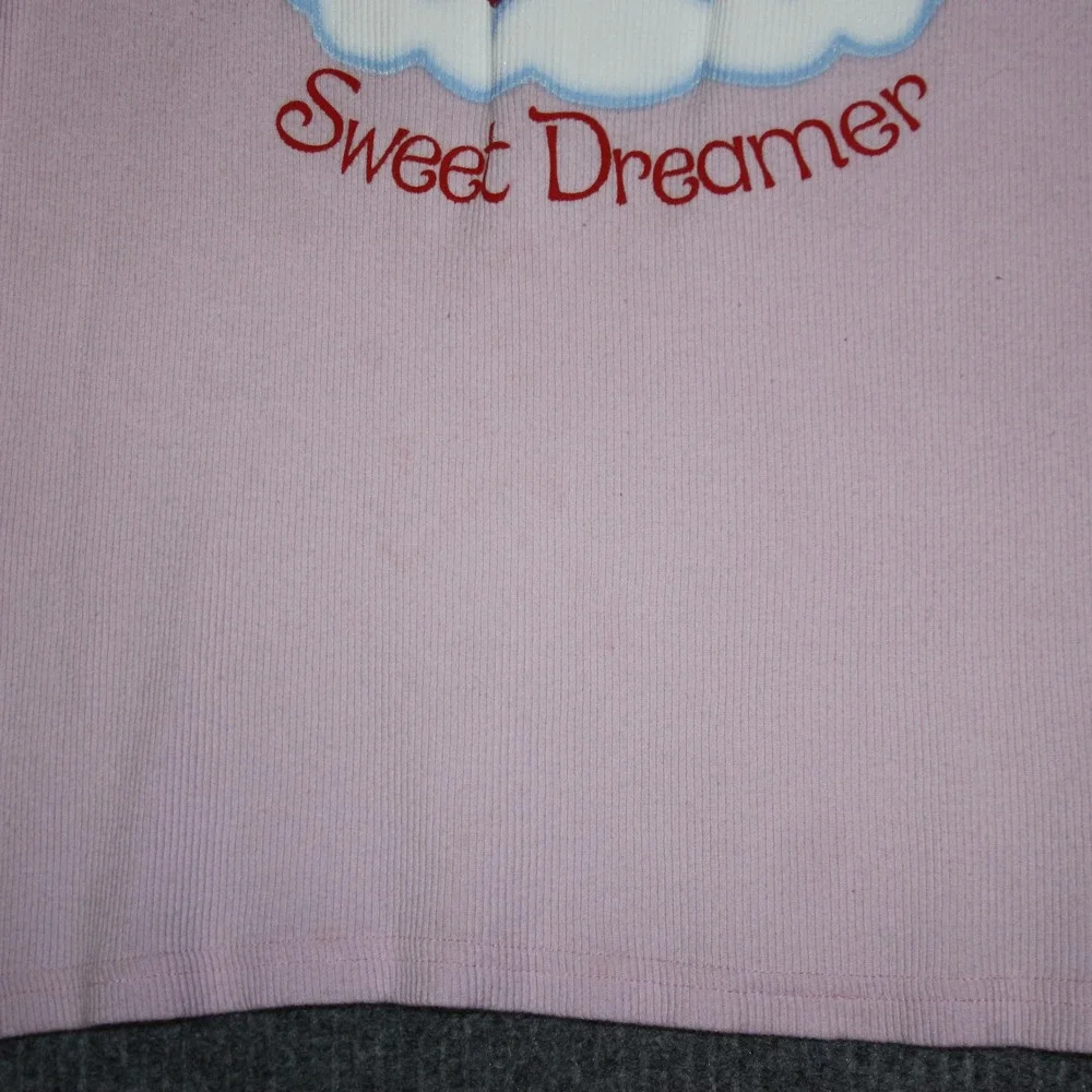 Vintage‎ Strawberry Shortcake Pink Ribbed Tank Top Sweet Dreamer Women's Size M